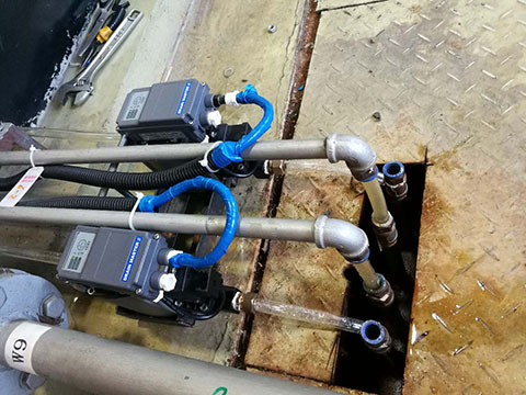 空壓機自動排水器Drain Master的安裝現場