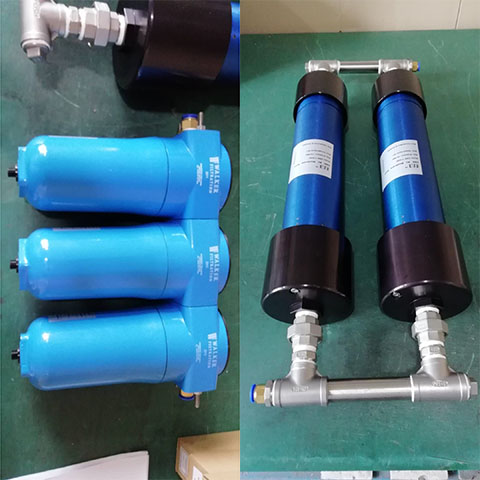 “三級過濾器”與“兩支并聯SR CMD膜干燥器CMD TM3000”串聯