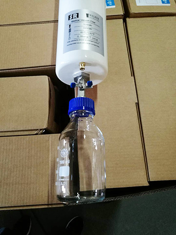 SR負壓醫用細菌過濾器S160MV的球閥和可消毒的積液瓶