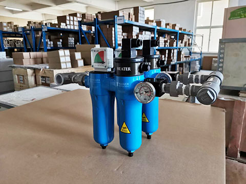 兩組WALKER壓縮空氣加熱器A55FTH并聯